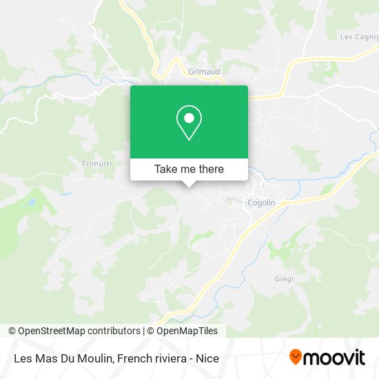 Mapa Les Mas Du Moulin