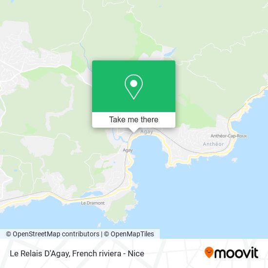 Le Relais D'Agay map