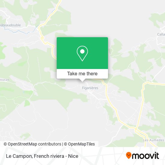 Le Campon map