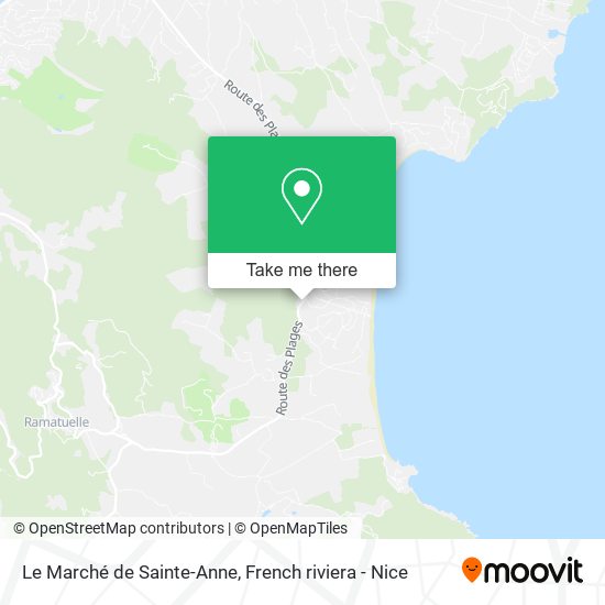 Mapa Le Marché de Sainte-Anne
