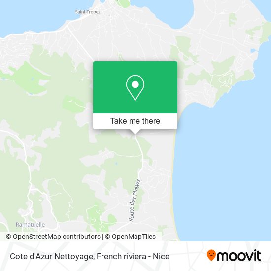 Cote d'Azur Nettoyage map