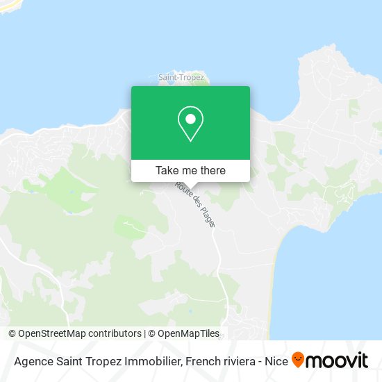 Mapa Agence Saint Tropez Immobilier