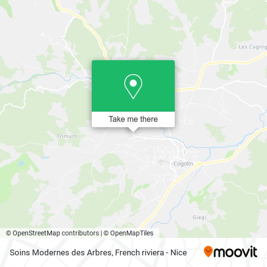 Soins Modernes des Arbres map