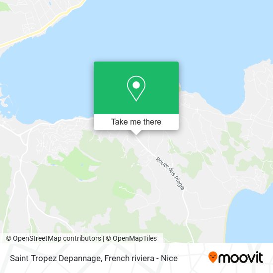 Saint Tropez Depannage map