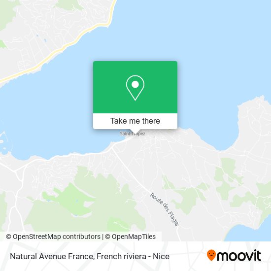 Natural Avenue France map