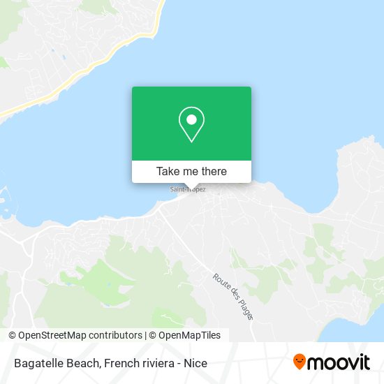Mapa Bagatelle Beach
