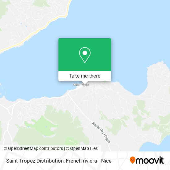 Saint Tropez Distribution map