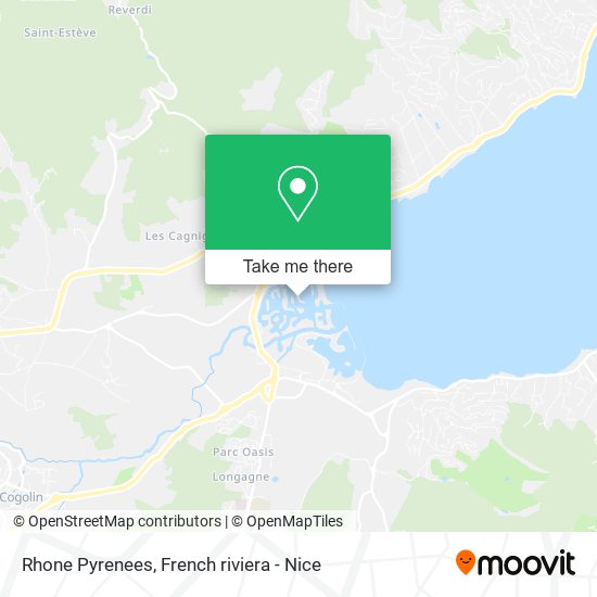 Mapa Rhone Pyrenees