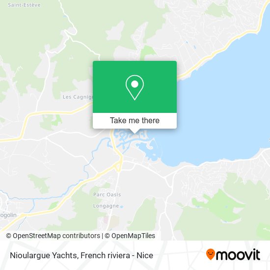 Nioulargue Yachts map