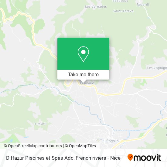 Diffazur Piscines et Spas Adc map