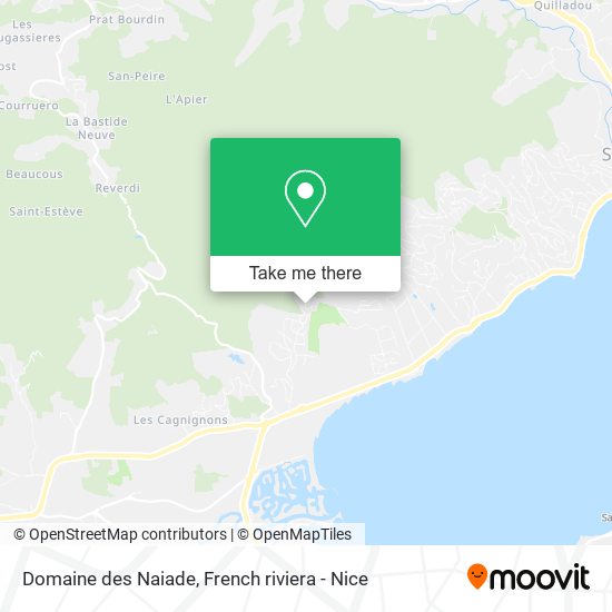 Mapa Domaine des Naiade