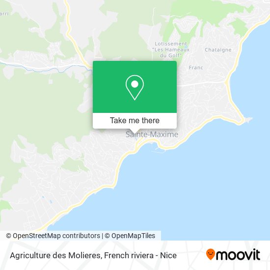 Mapa Agriculture des Molieres