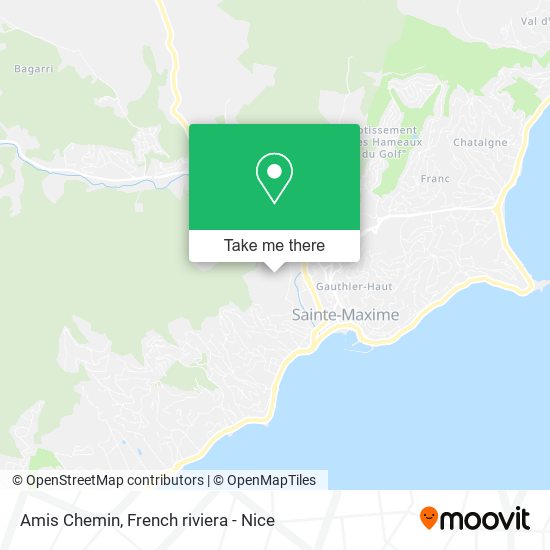 Amis Chemin map