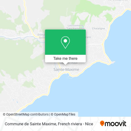 Mapa Commune de Sainte Maxime