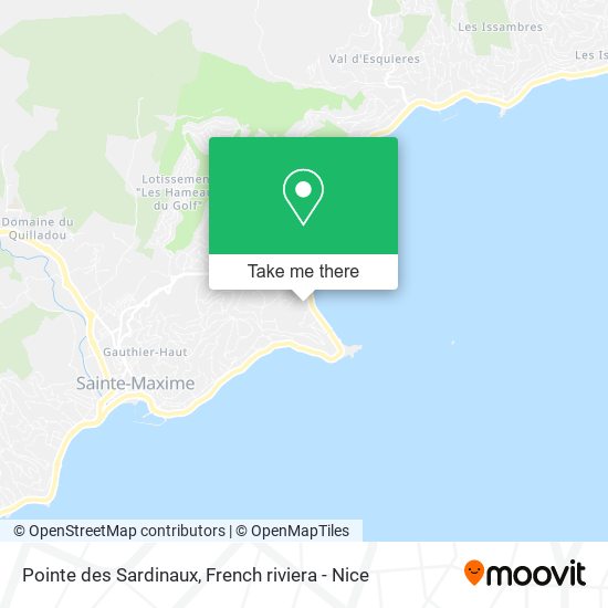 Pointe des Sardinaux map