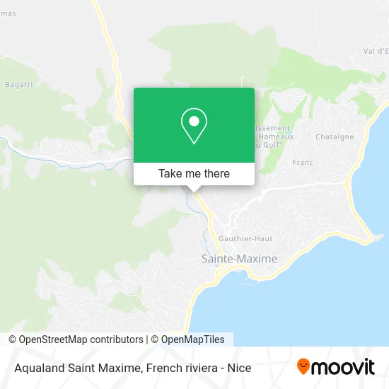 Aqualand Saint Maxime map