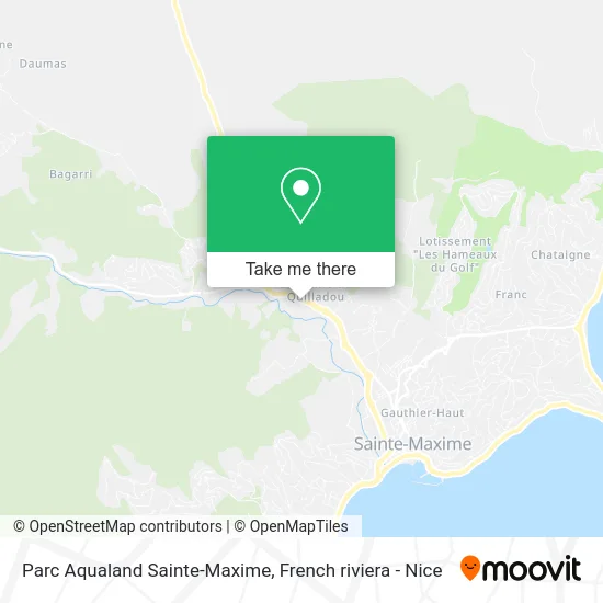 Parc Aqualand Sainte-Maxime map