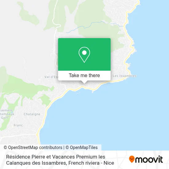 Résidence Pierre et Vacances Premium les Calanques des Issambres map