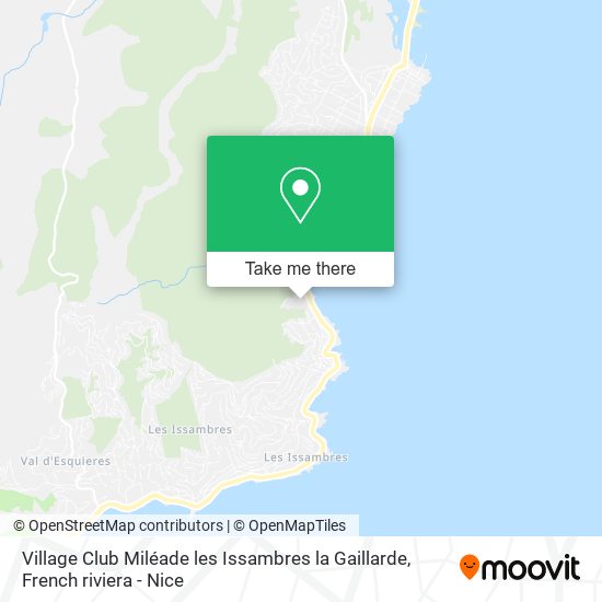 Village Club Miléade les Issambres la Gaillarde map