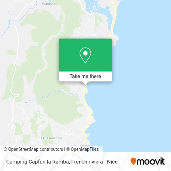 Camping Capfun la Rumba map