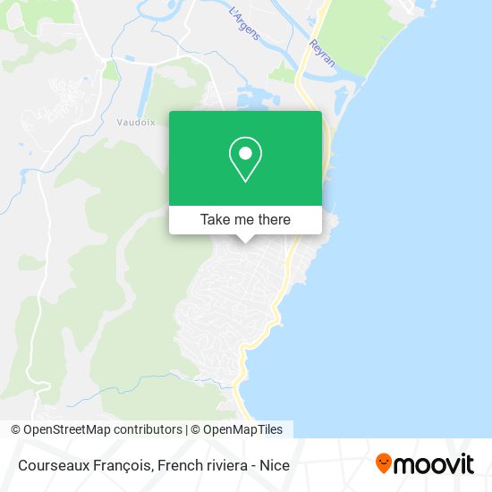 Mapa Courseaux François