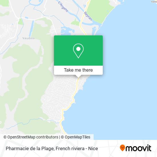 Mapa Pharmacie de la Plage