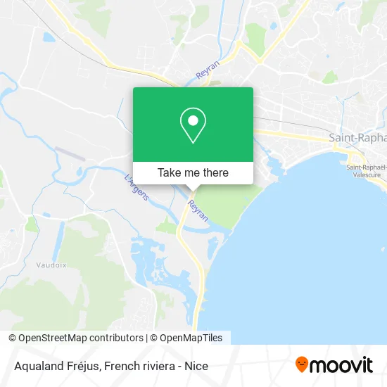 Aqualand Fréjus map