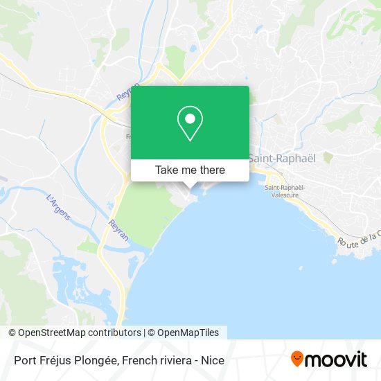 Port Fréjus Plongée map