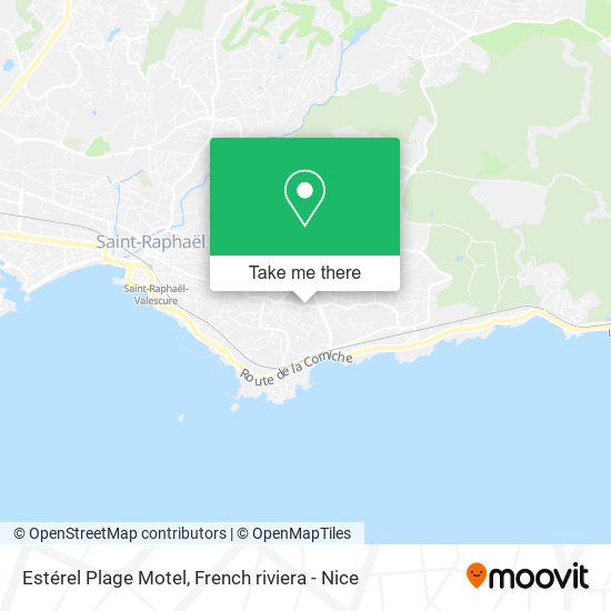 Estérel Plage Motel map