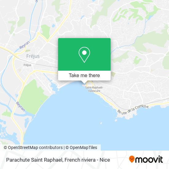 Parachute Saint Raphael map