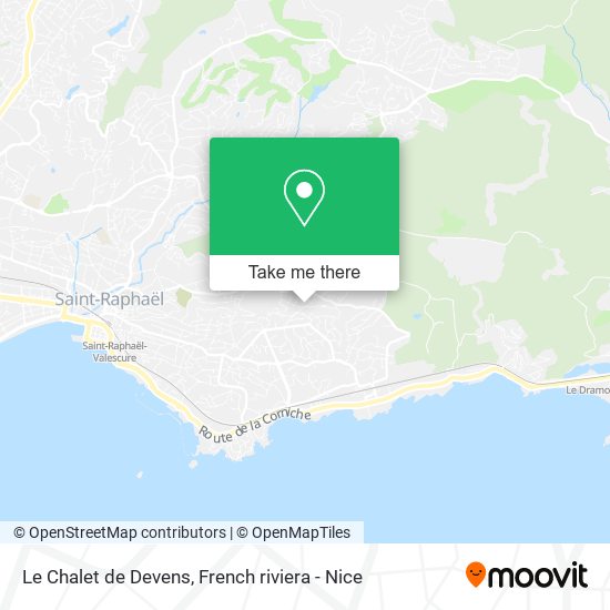 Mapa Le Chalet de Devens