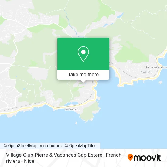 Village-Club Pierre & Vacances Cap Esterel map