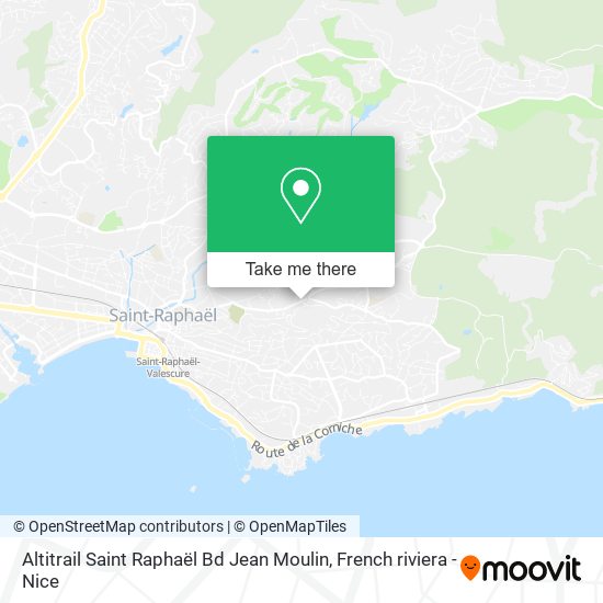 Altitrail Saint Raphaël Bd Jean Moulin map