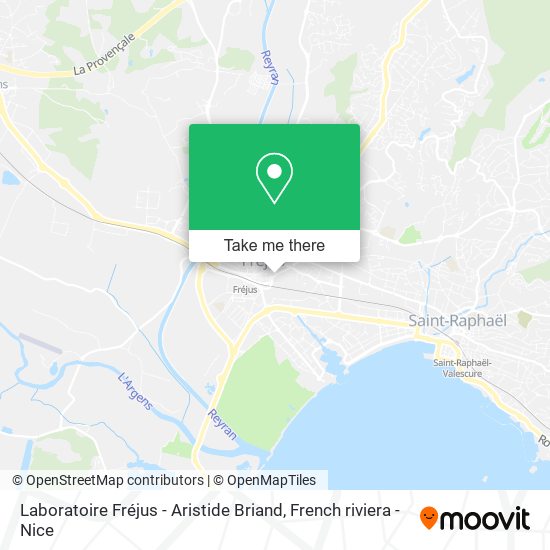 Laboratoire Fréjus - Aristide Briand map