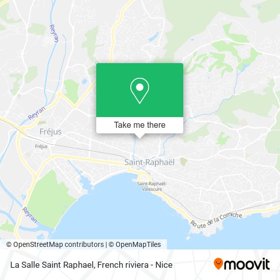 La Salle Saint Raphael map