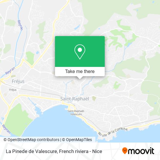 La Pinede de Valescure map