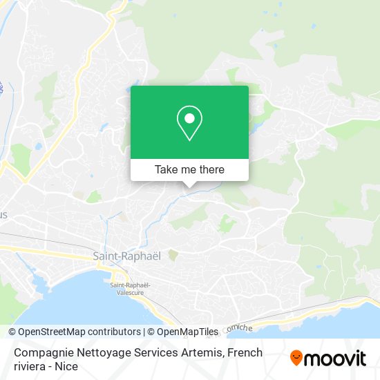 Compagnie Nettoyage Services Artemis map