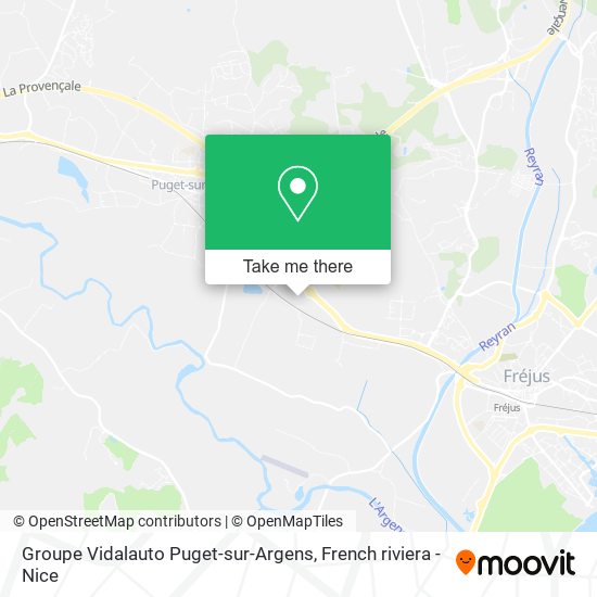 Groupe Vidalauto Puget-sur-Argens map
