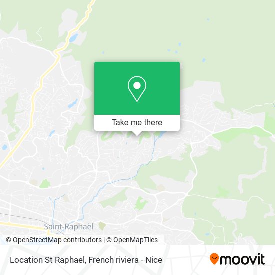 Location St Raphael map