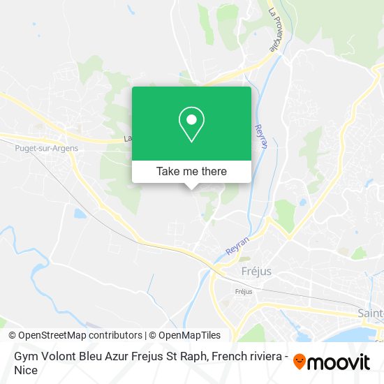 Mapa Gym Volont Bleu Azur Frejus St Raph