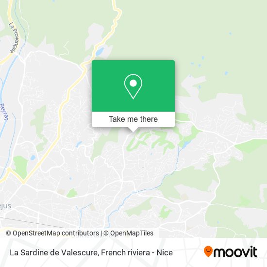 La Sardine de Valescure map