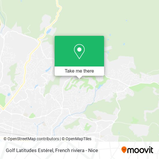 Golf Latitudes Estérel map