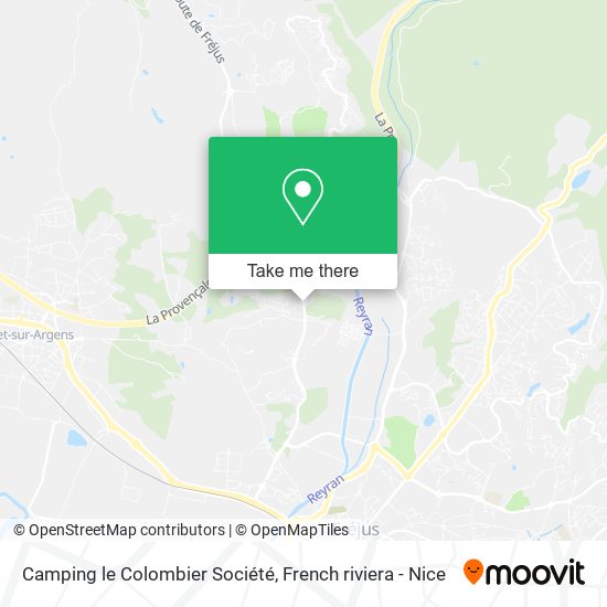 Camping le Colombier Société map