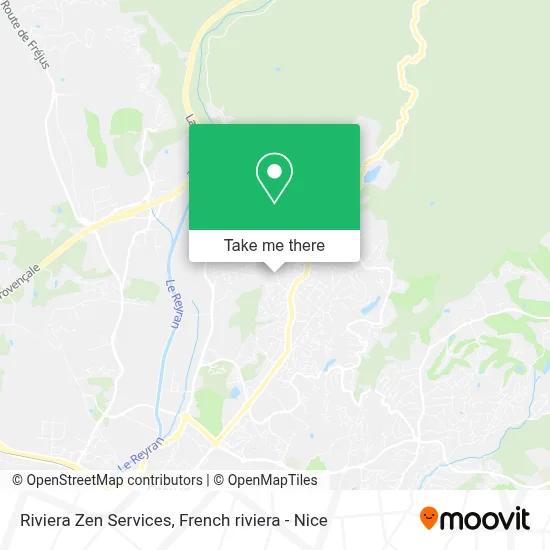 Riviera Zen Services map