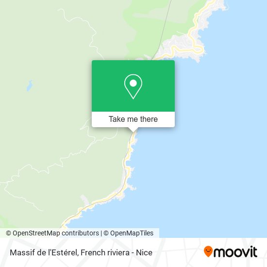 Massif de l'Estérel map