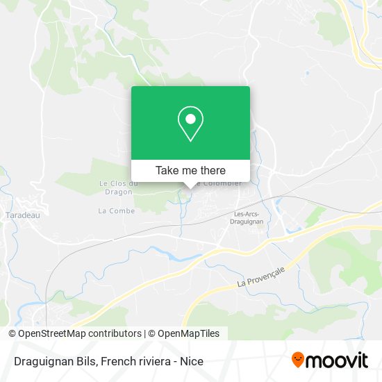 Draguignan Bils map