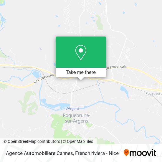 Agence Automobiliere Cannes map