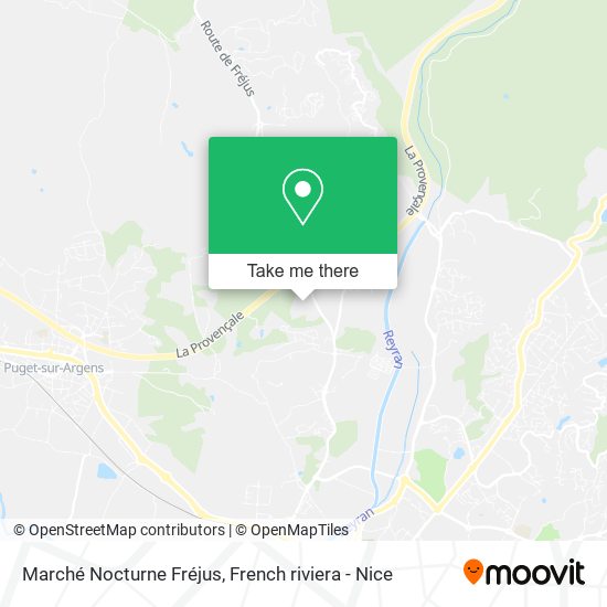 Marché Nocturne Fréjus map