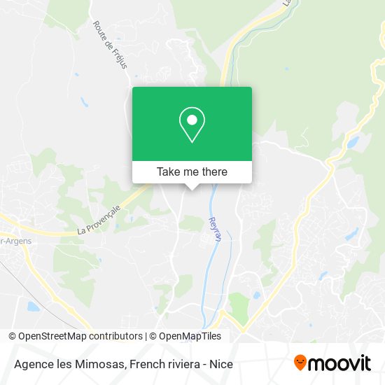 Agence les Mimosas map