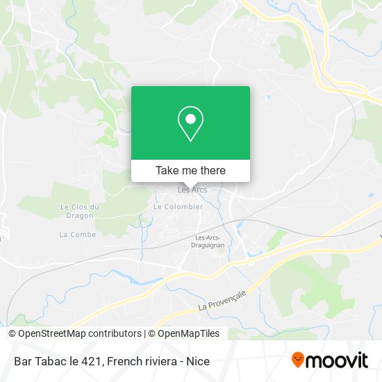 Bar Tabac le 421 map